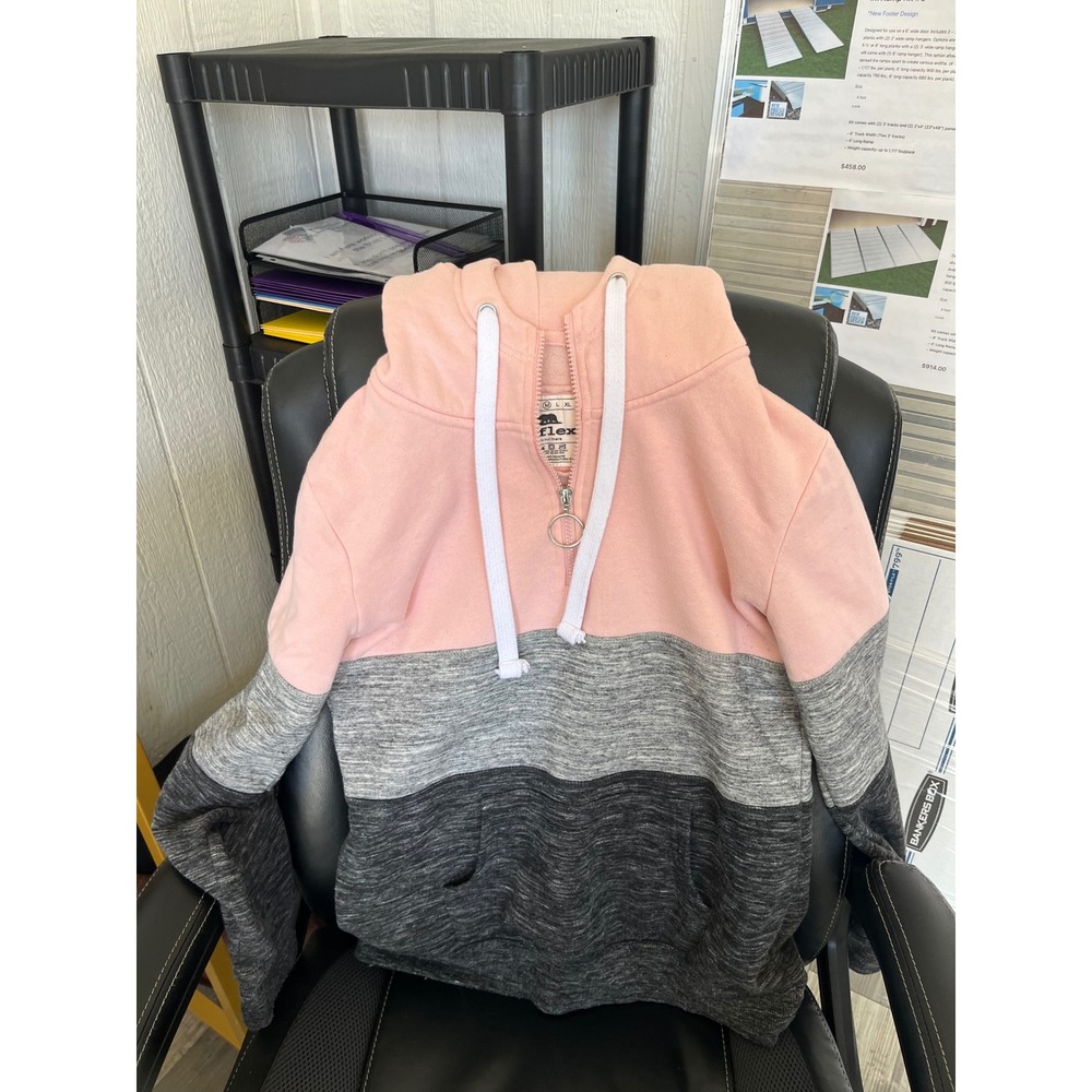 Reflex Color Block Hoodie Womens Pullover Drawstring